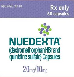 Nuedexta drug classification dextomethorphan and quinidine sulfate